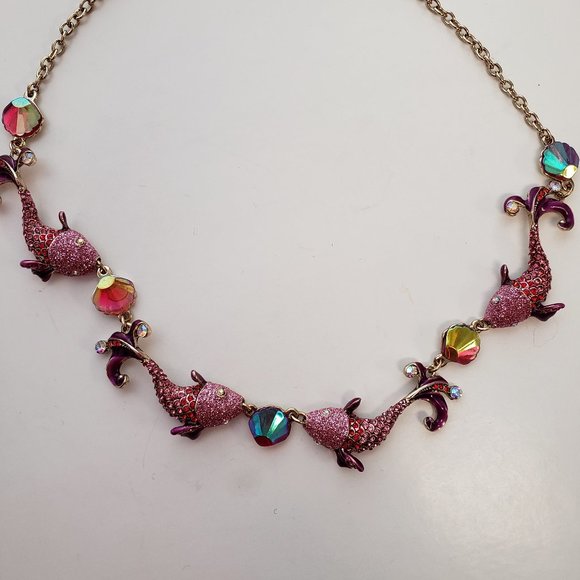 NWT Betsey Johnson  Fish Necklace. - Picture 8 of 10